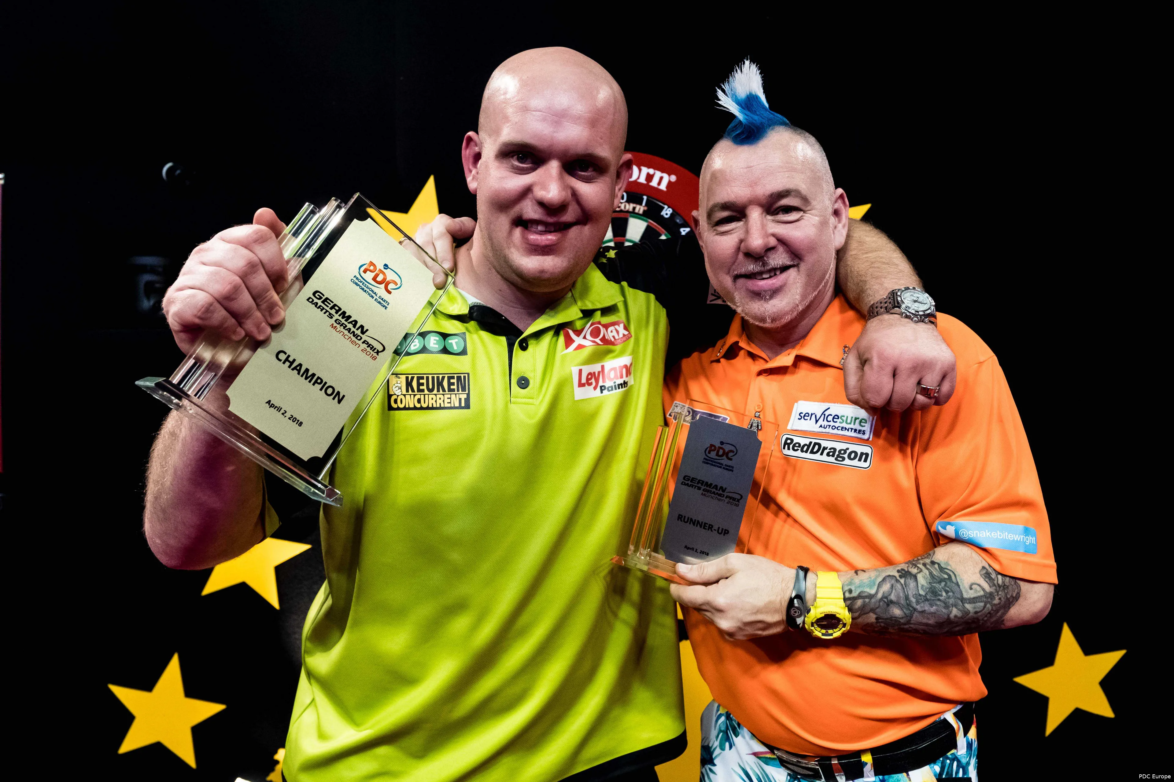 Michael van Gerwen Peter Wright GDGP18