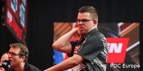 Musste sich zum Auftakt der UK Open 2026 geschlagen geben: Gian van Veen