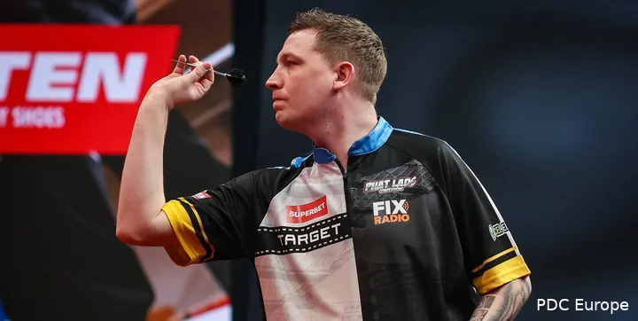 Chris Dobey in action on stage