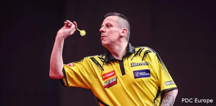 Dave Chisnall in actie