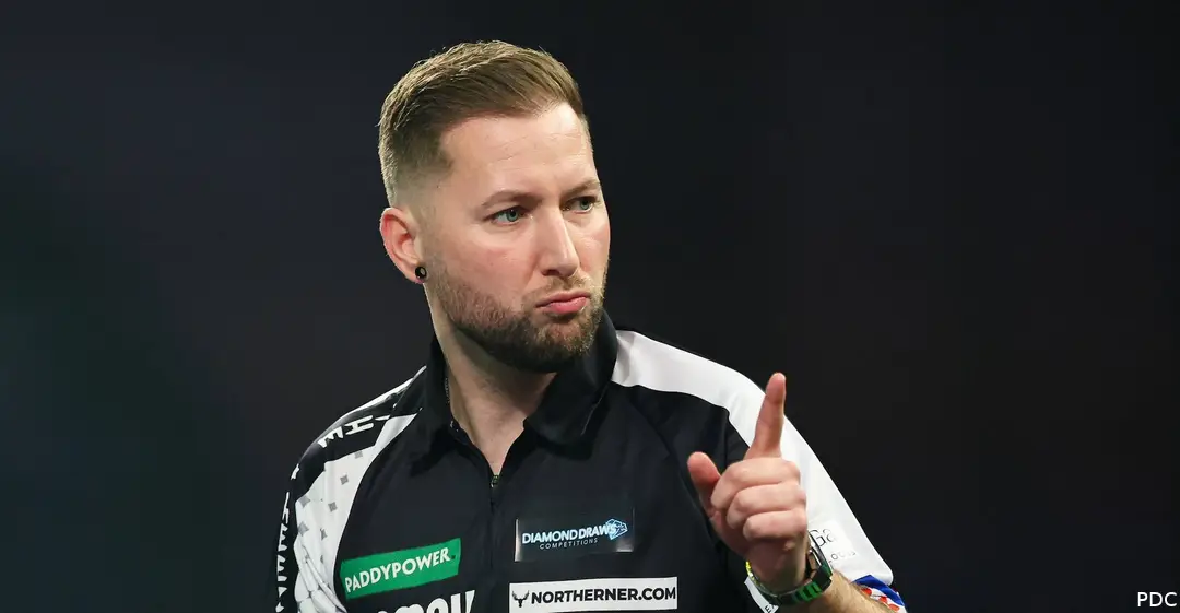 Danny Noppert in action at the World Darts Championship