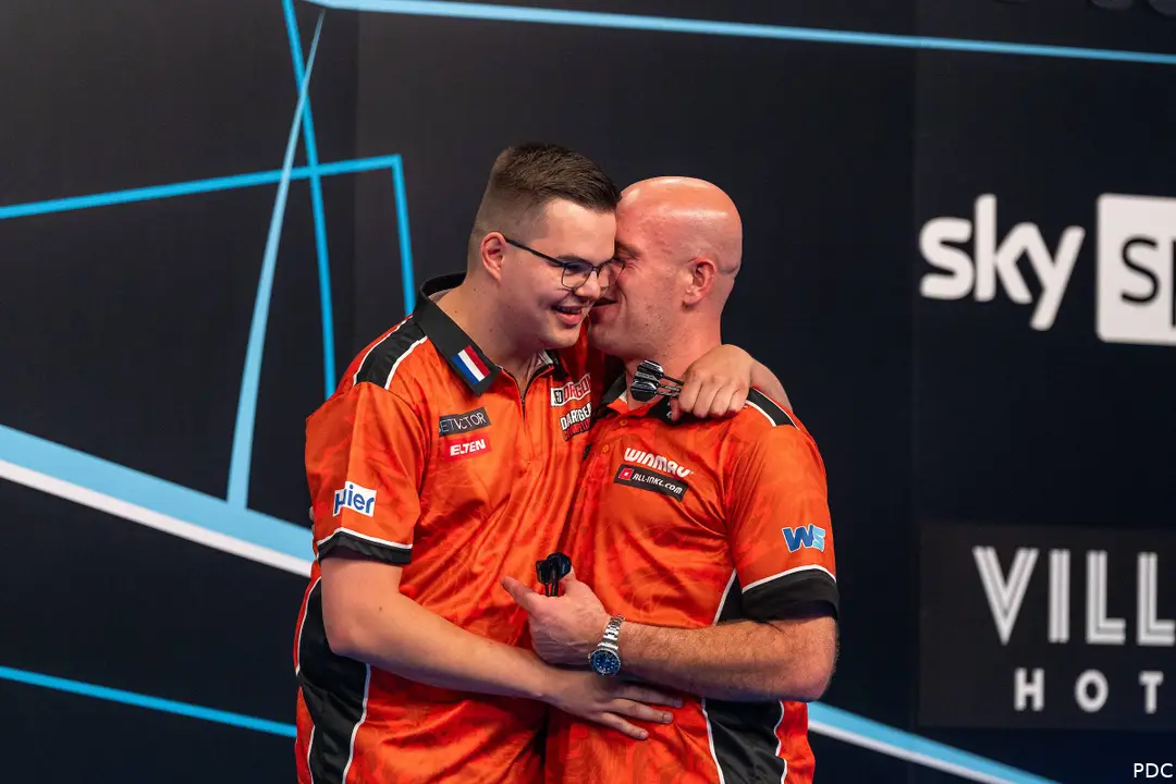 Gian van Veen and Michael van Gerwen representing Netherlands at the 2026 World Cup of Darts