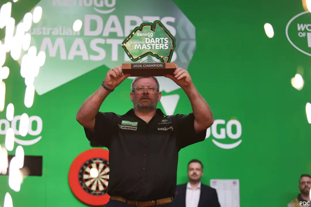 James Wade at the 2026 Australian Darts Masters