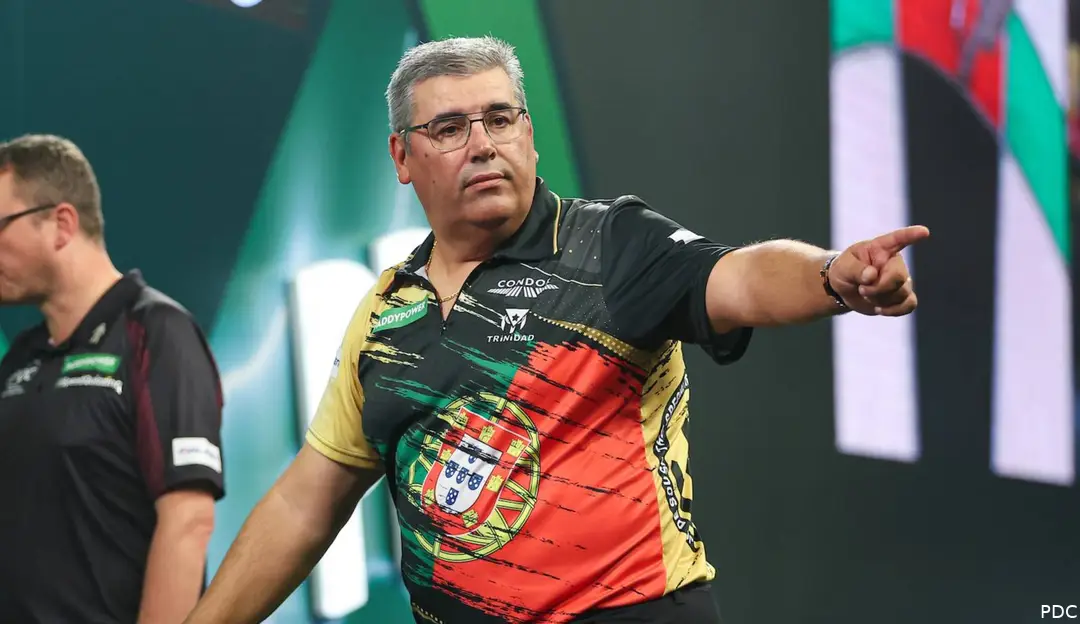Jose de Sousa points to the crowd