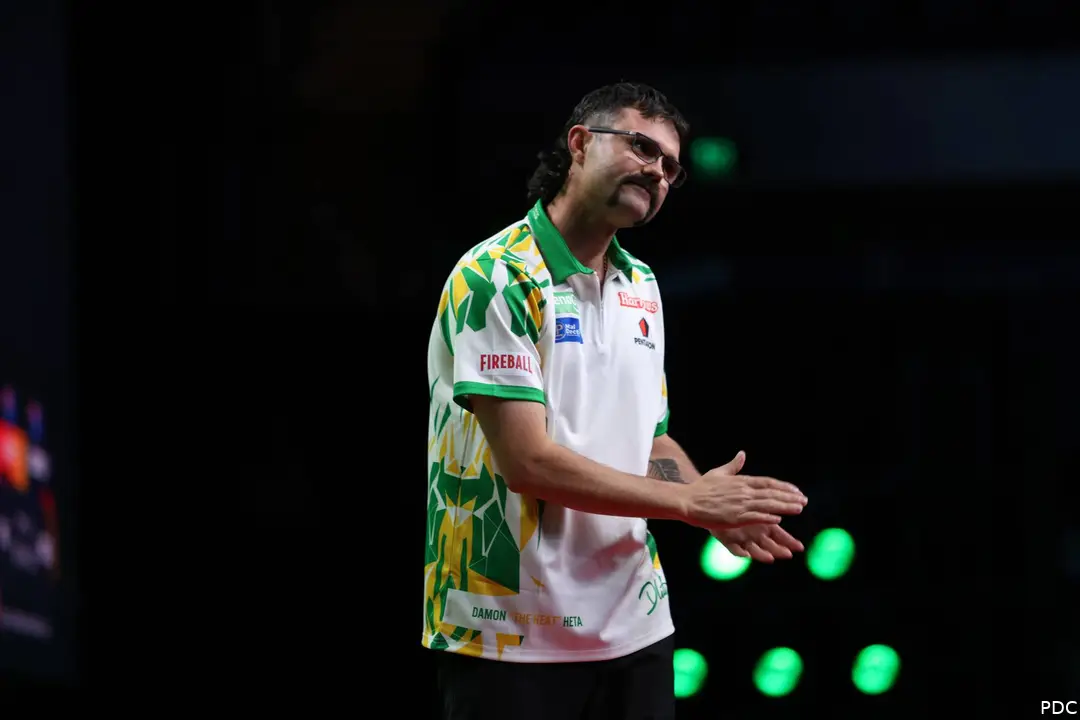 Damon Heta bei den Australian Darts Masters 2026
