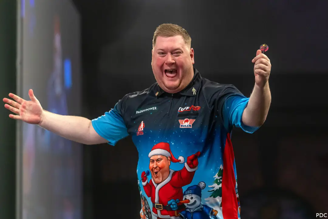Ricky Evans neemt het in de derde ronde van het WK Darts op tegen Robert Owen