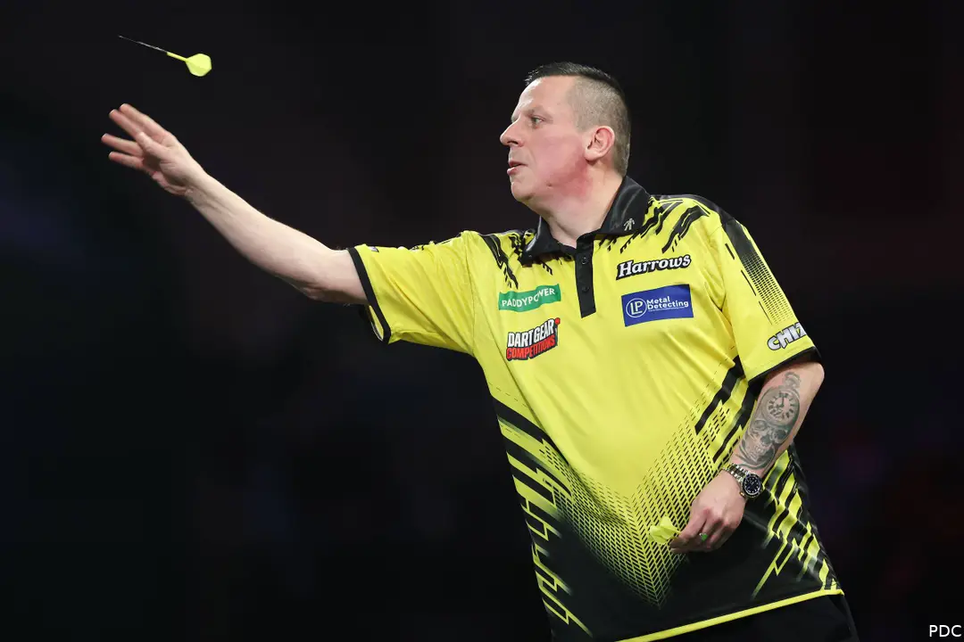 Dave Chisnall in actie