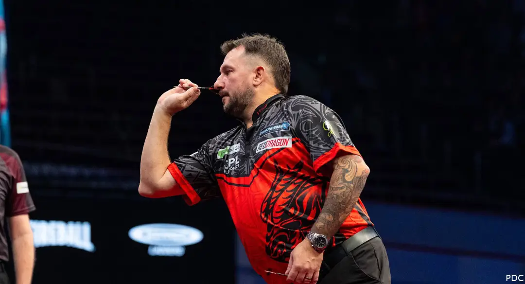 Jonny Clayton in actie.