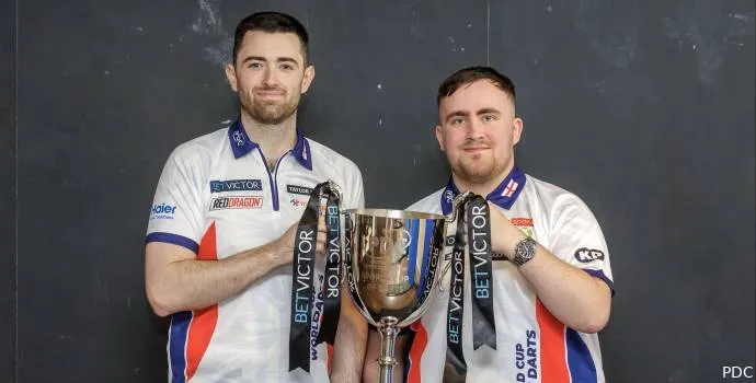 Das englische Duo Luke Humphries und Luke Littler