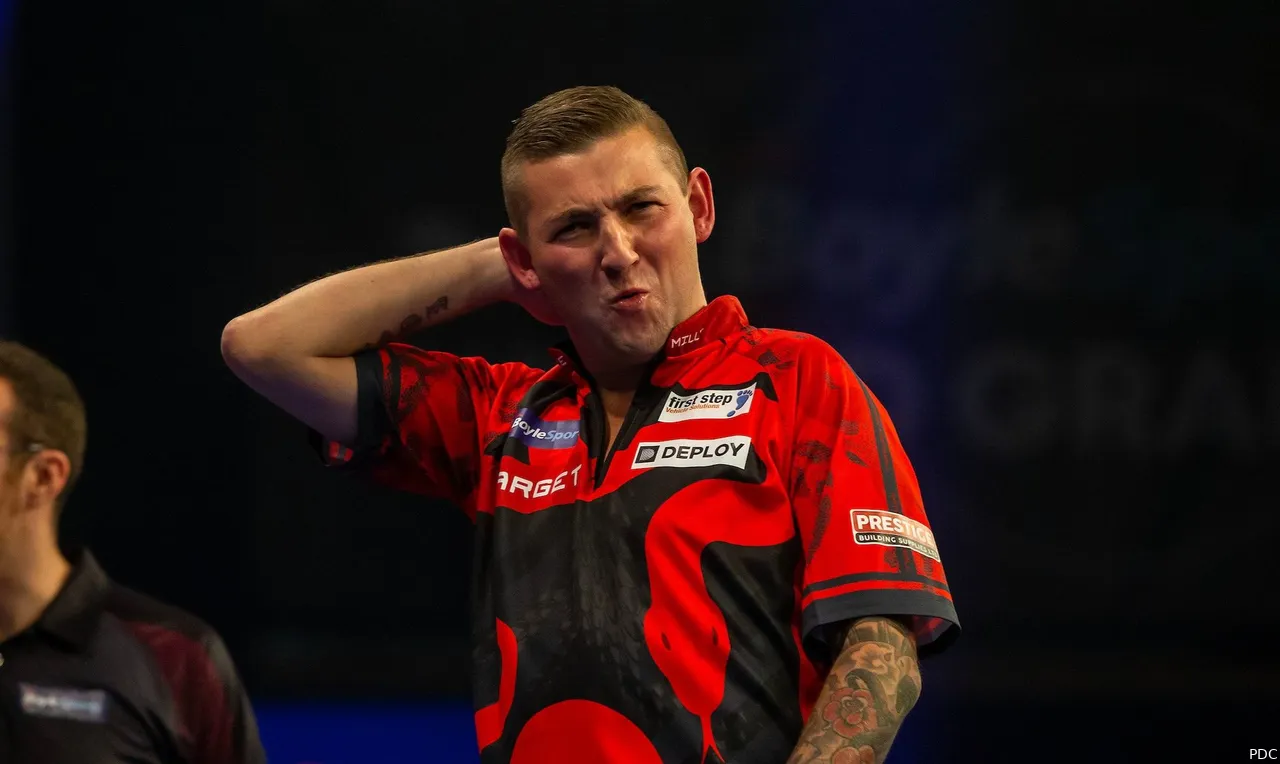 Nathan Aspinall stond in 2022 nog in de finale van de Grand Slam of Darts