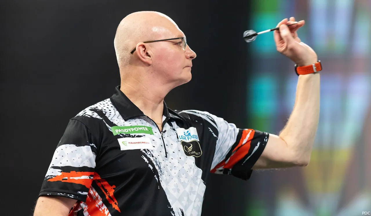 Mickey Mansell in actie op het WK Darts&nbsp;