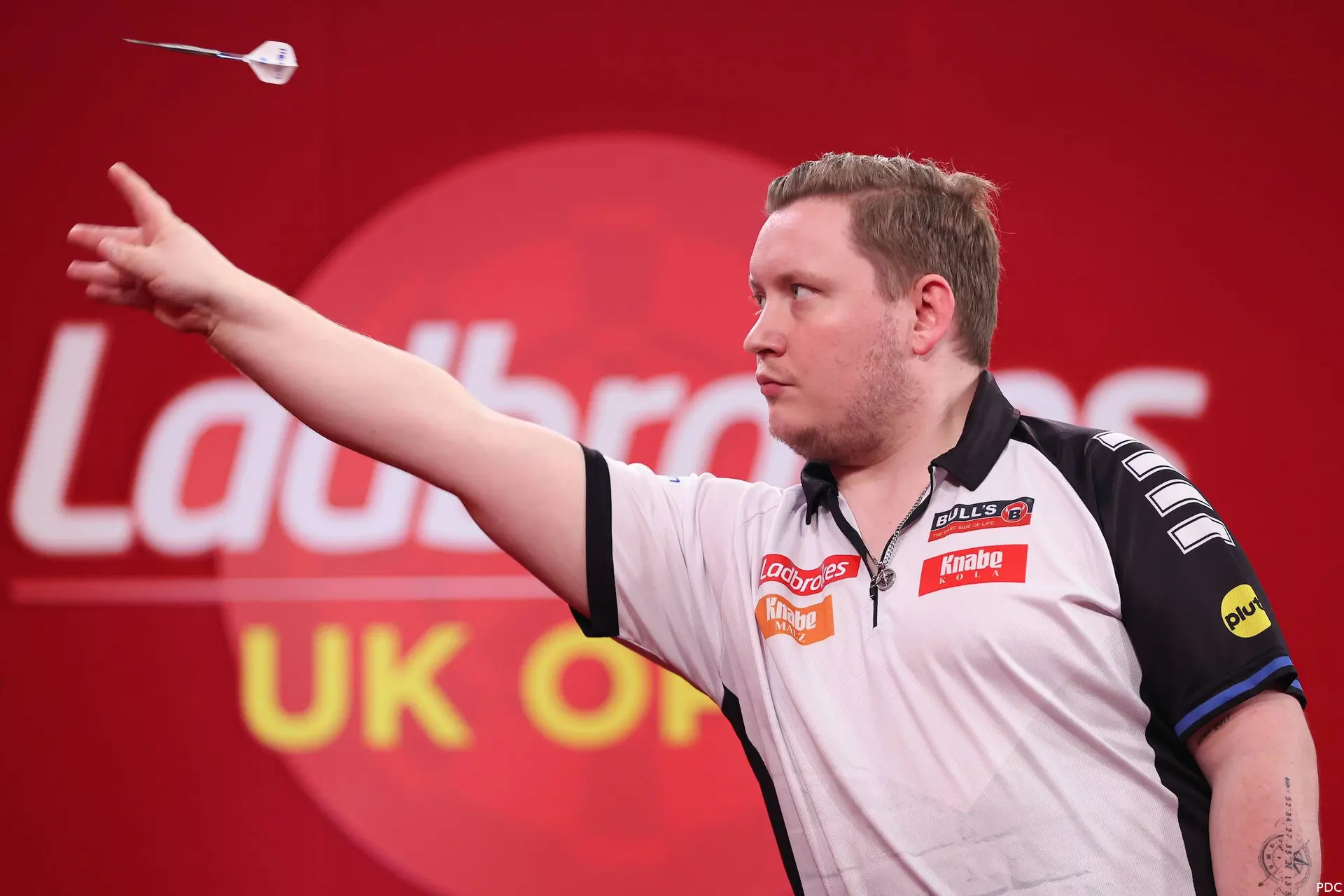 Martin Schindler in actie tijdens de voorbije UK Open