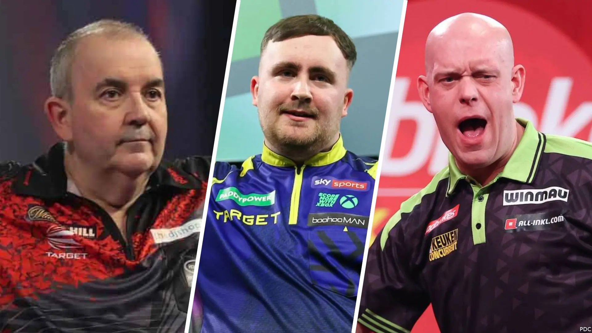 Phil Taylor & Luke Littler & Michael van Gerwen