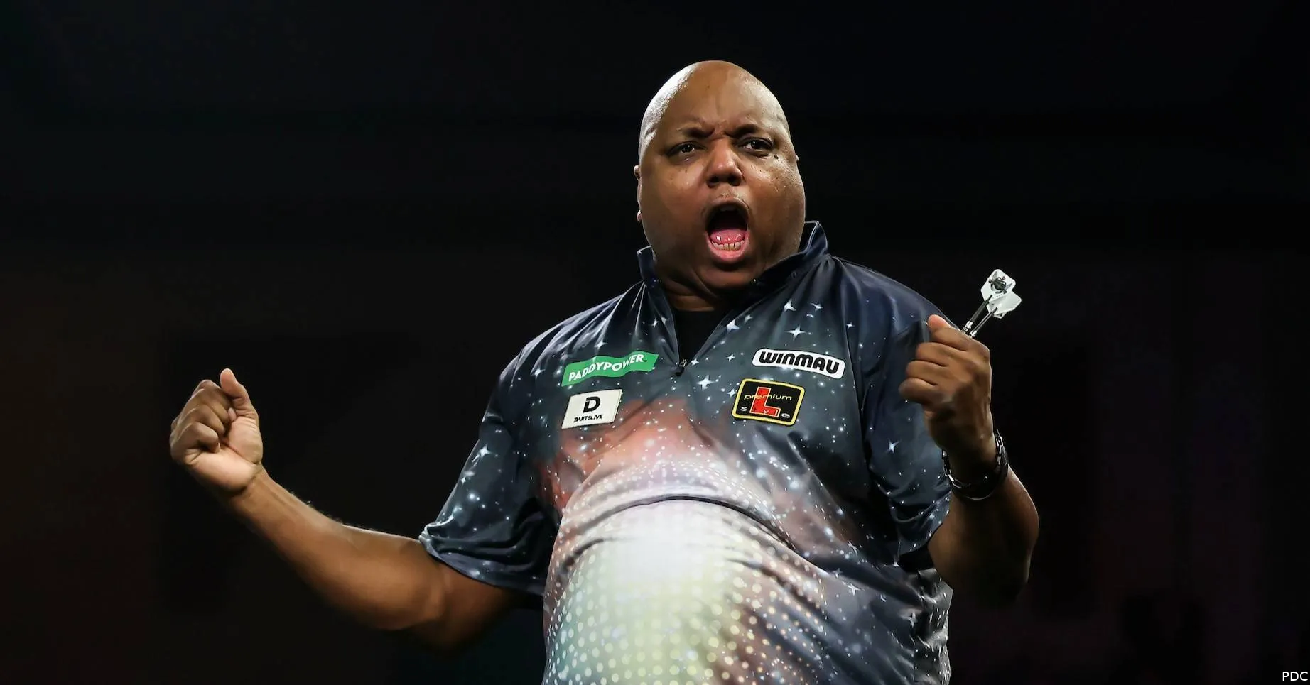 Leonard Gates celebrating