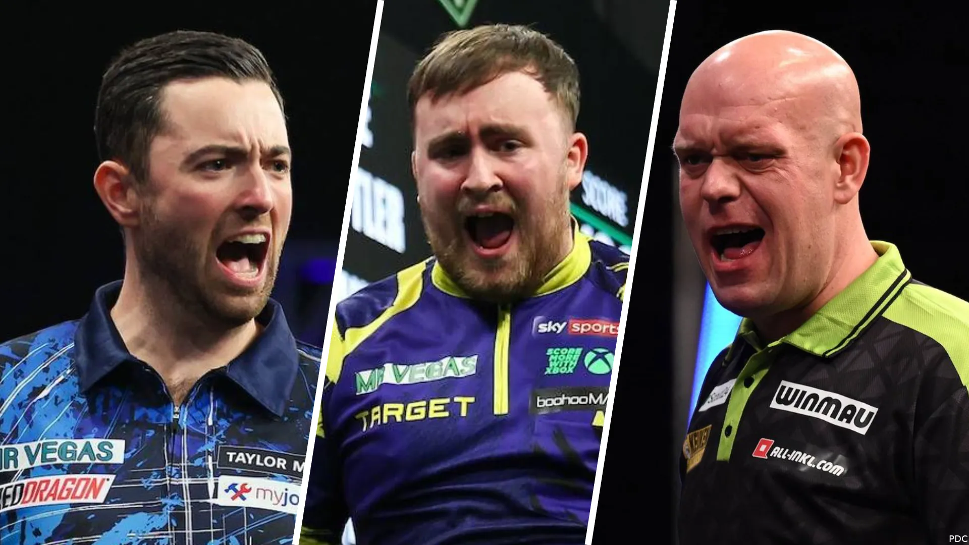 Luke Humphries, Luke Littler & Michael van Gerwen