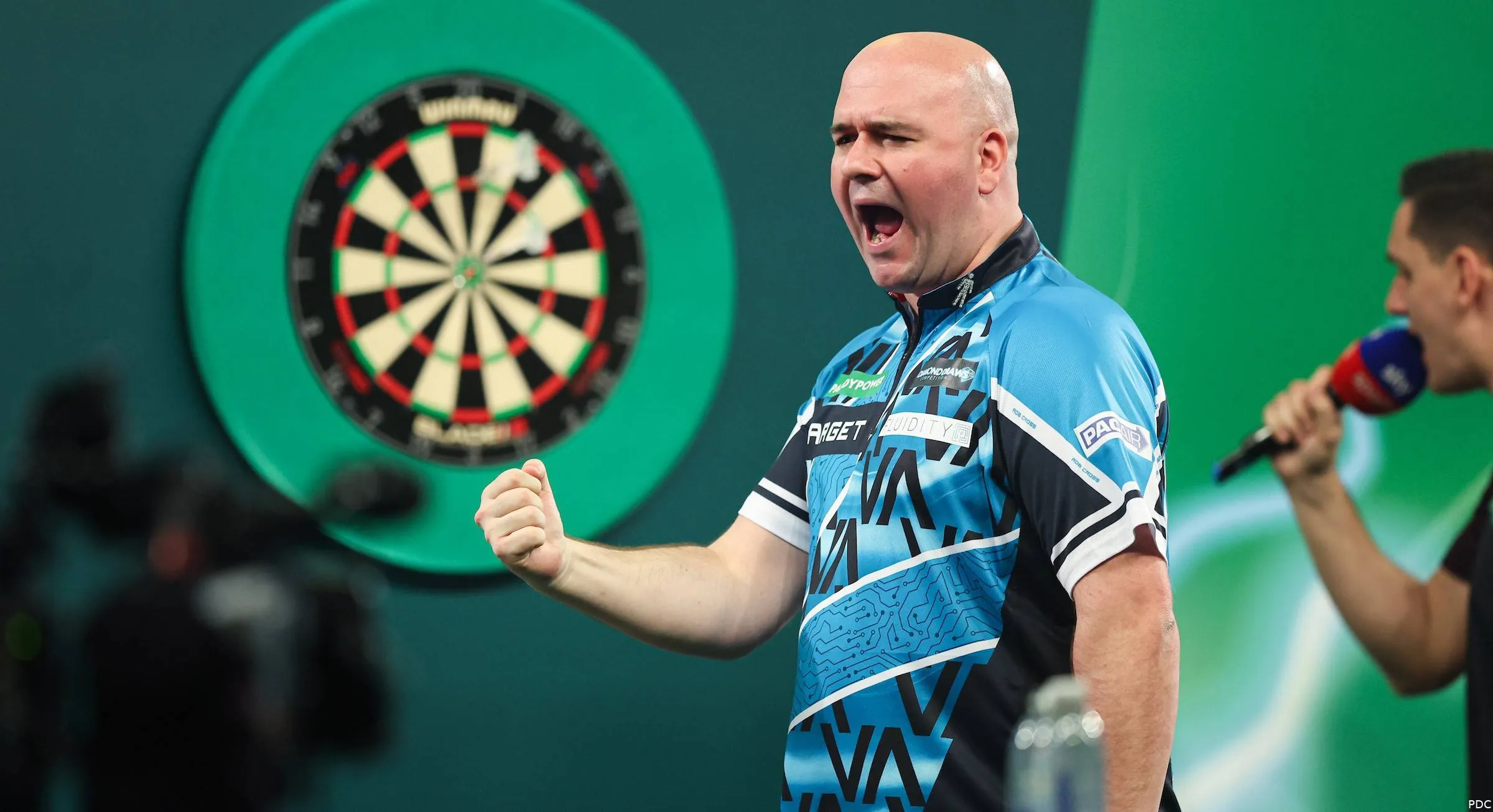 Rob Cross at the PDC World Darts Championship