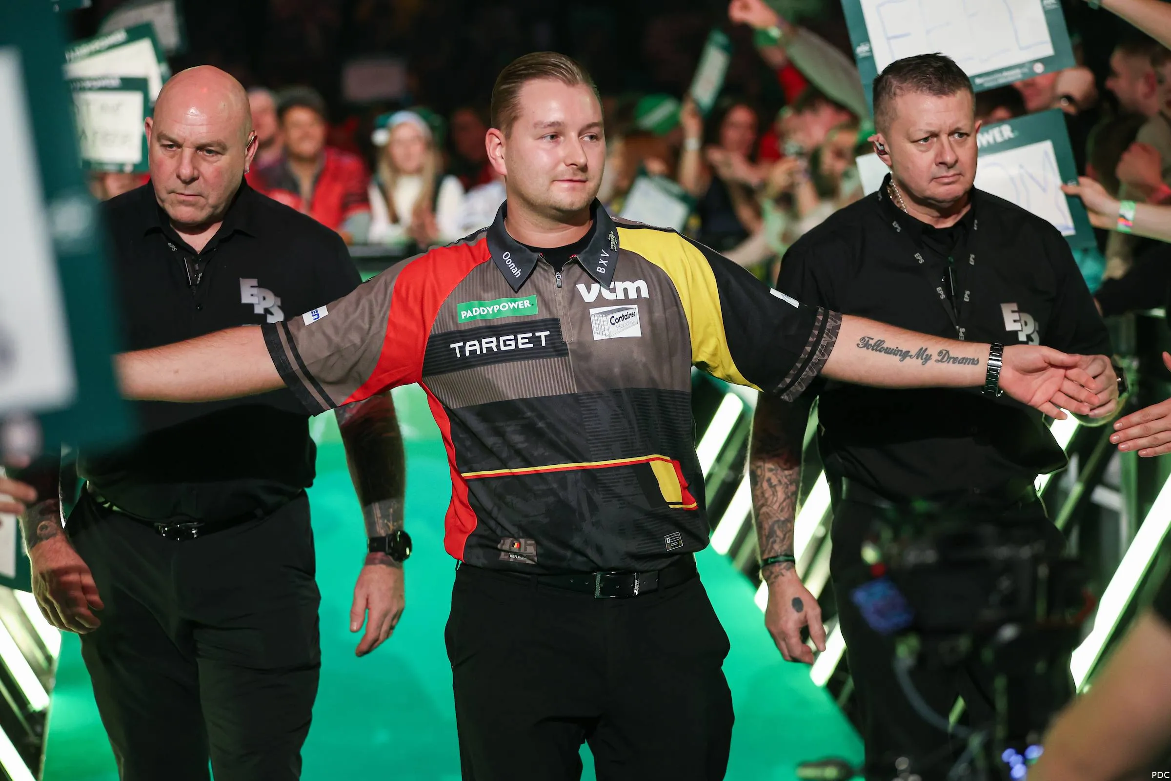 Dimitri Van den Bergh during a walk-on