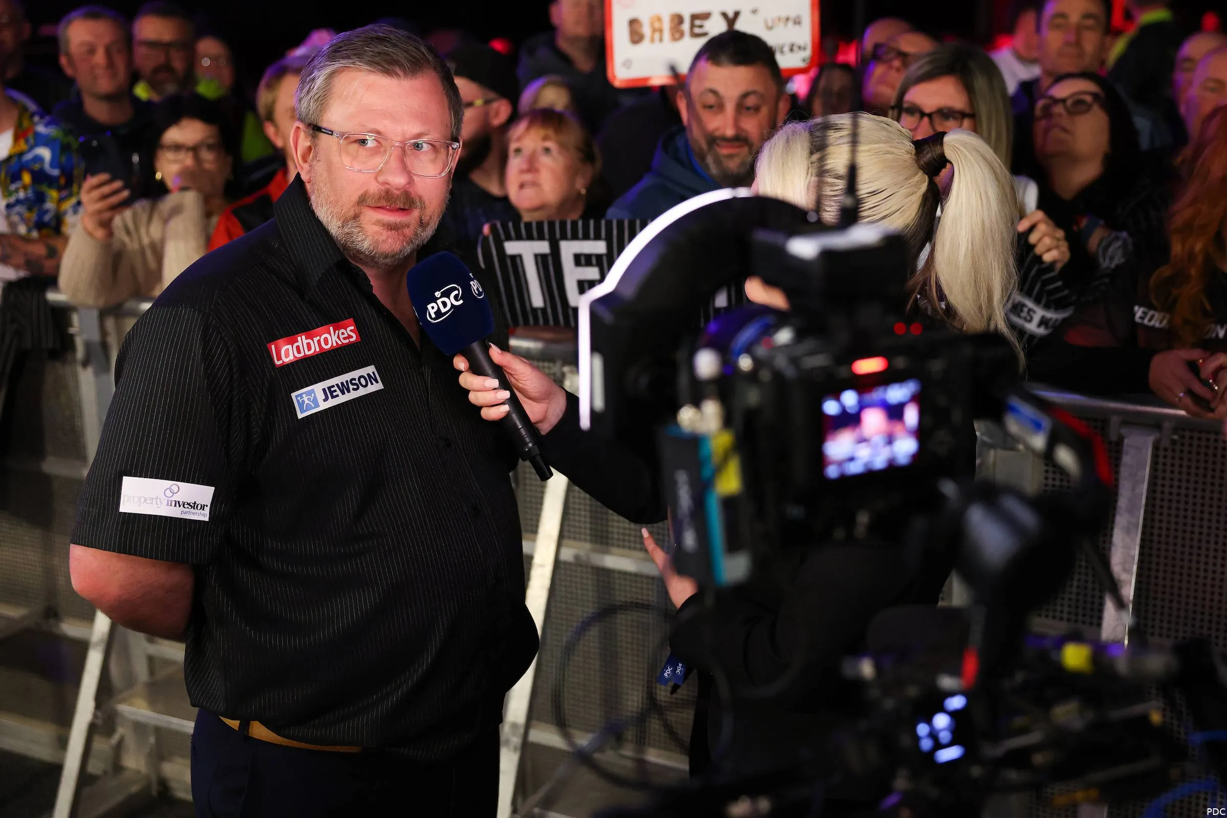 James Wade speaks to Polly James at the 2026 UK Open