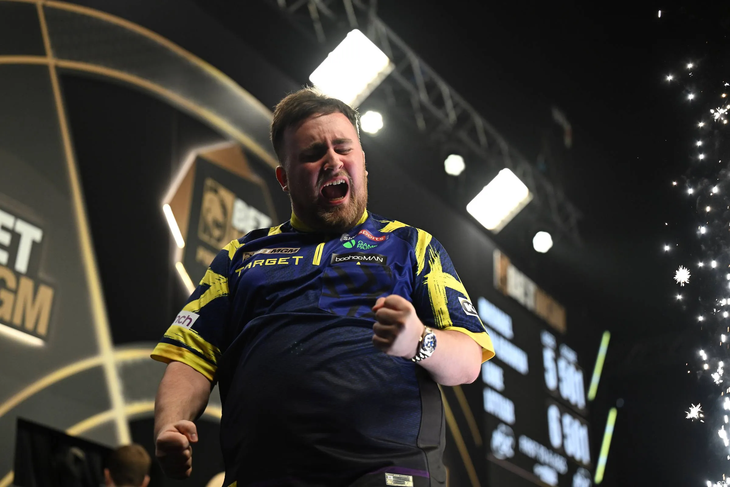 Luke Littler on Night Seven of the 2026 Premier League Darts in Dublin