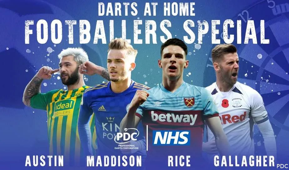 darts at home football special