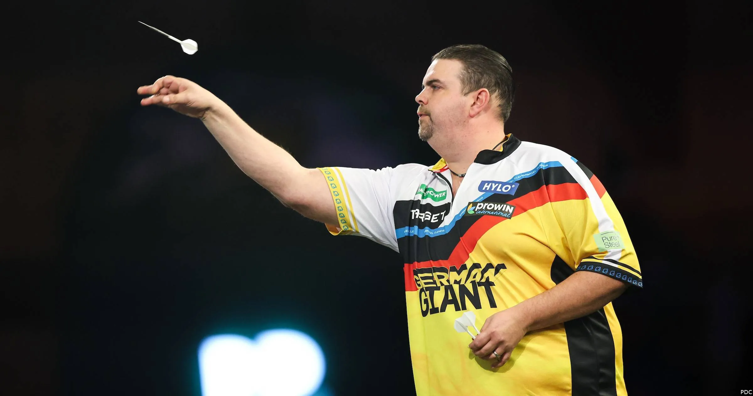 Gabriel Clemens in actie op het WK-podium