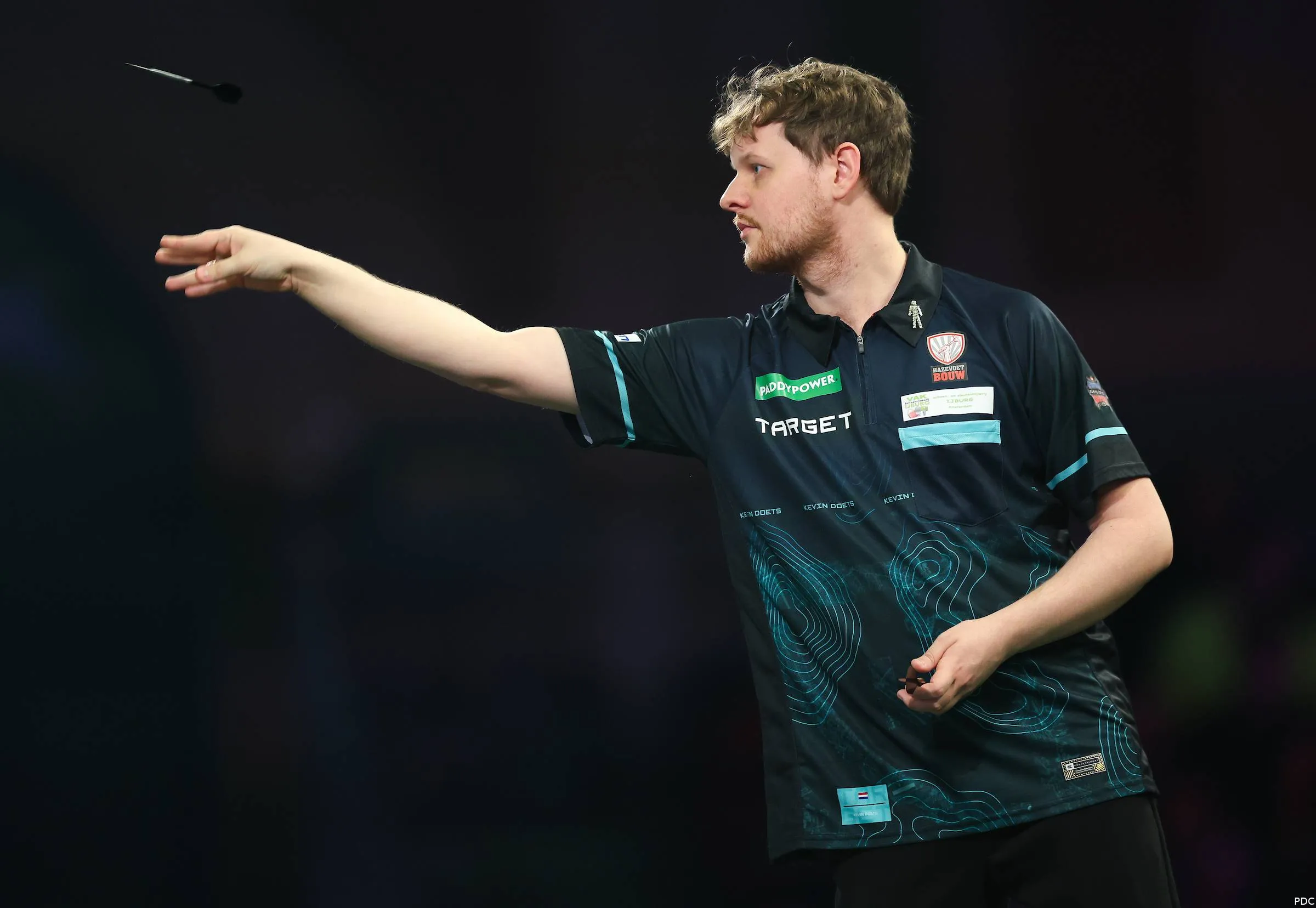 Kevin Doets in actie op het WK-podium