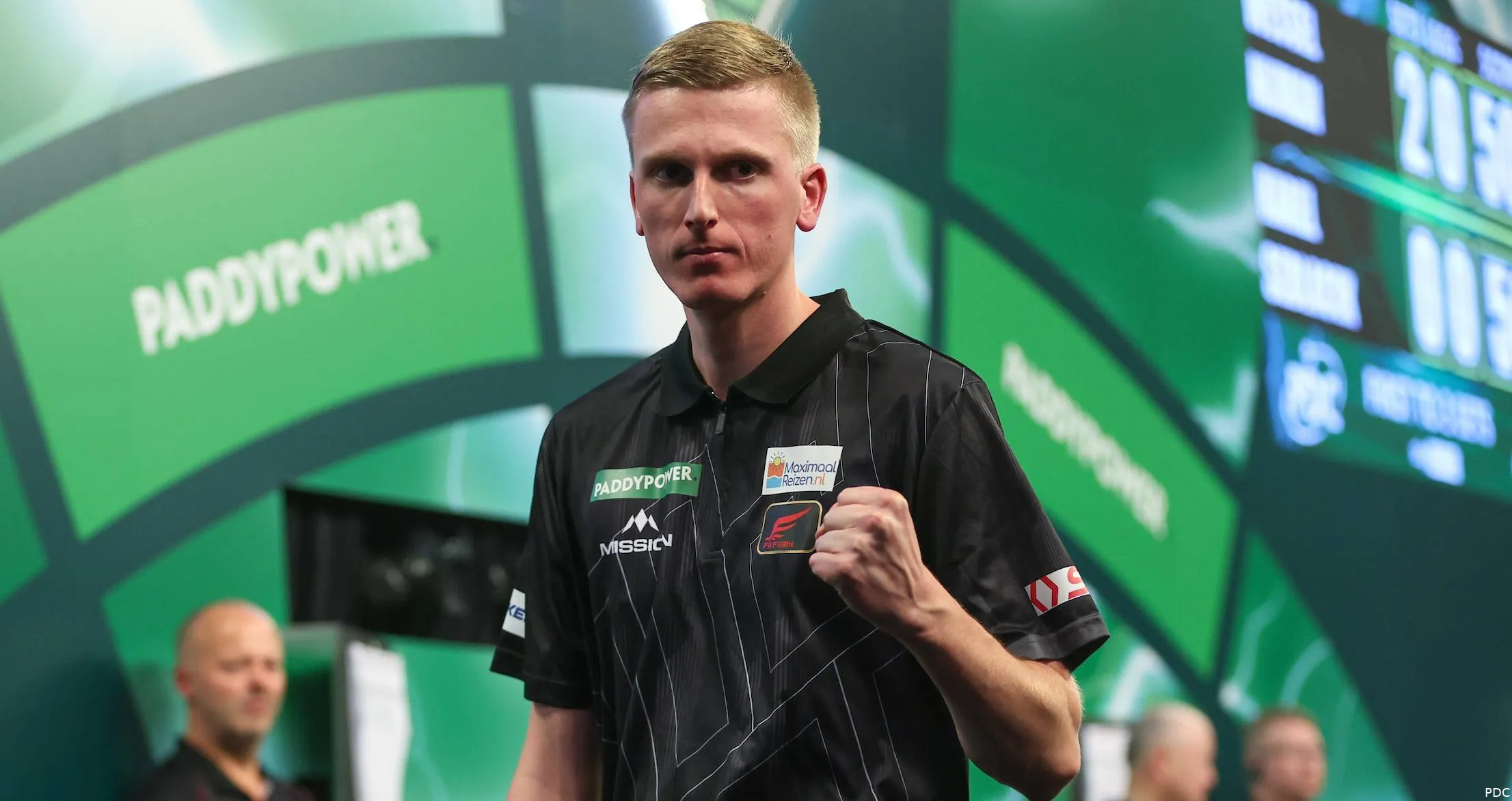 Wessel Nijman balt de vuist