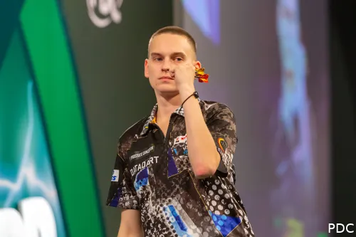 One set away from a sensation: Pietreczko was just three legs short of beating Humphries at the 2024 World Championships