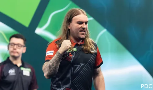 Searle celebrates his victory