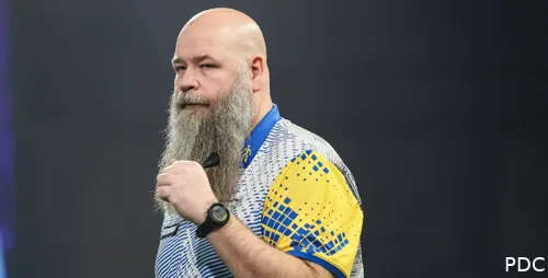 Andreas Harrysson celebrates at the Alexandra Palace
