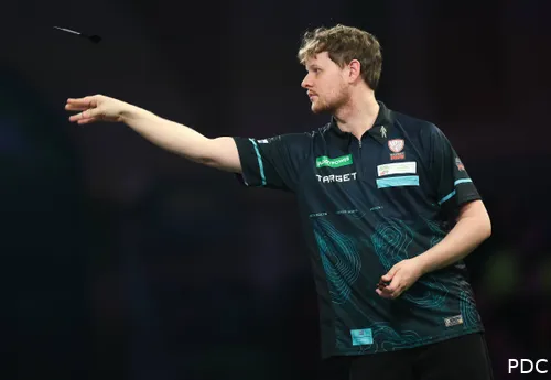 Kevin Doets in action on the World Championship stage