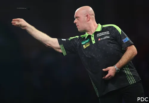 Michael van Gerwen in action