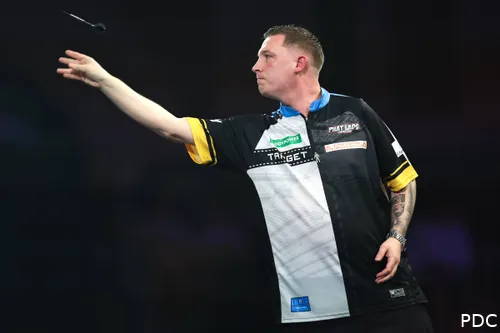 Chris Dobey in action