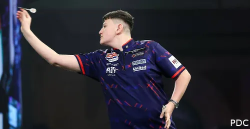 Mitchell Lawrie in action