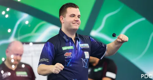 Niels Zonneveld jubelt auf der WM-Bühne