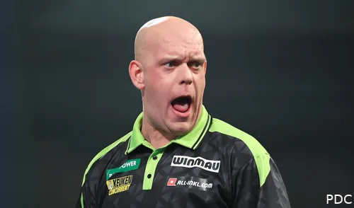 Michael van Gerwen in Aktion bei der vergangenen WM Darts