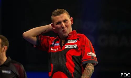 Nathan Aspinall stond in 2022 nog in de finale van de Grand Slam of Darts