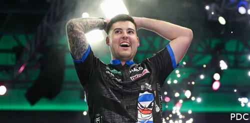 Ryan Meikle na zijn 3-2 zege tegen Jonny Tata