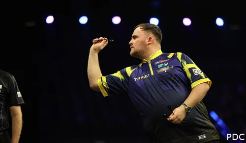 Luke Littler in actie