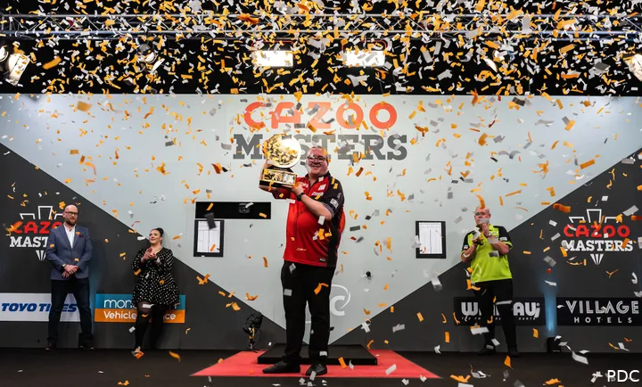 Stephen Bunting won the Masters earlier this year