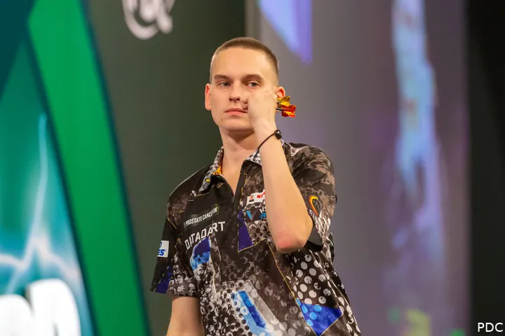 One set away from a sensation: Pietreczko was just three legs short of beating Humphries at the 2024 World Championships