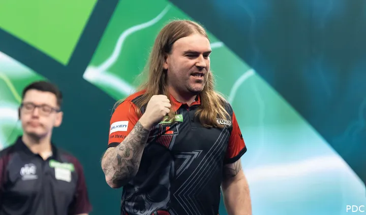 Searle celebrates his victory