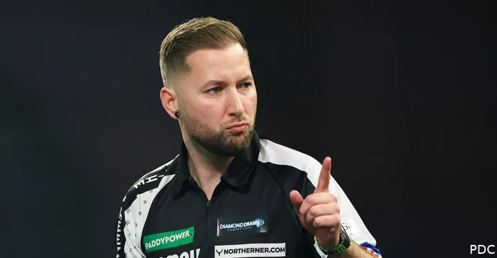 Danny Noppert in action at the World Darts Championship