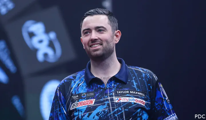 Luke Humphries smiles.