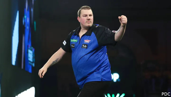 Andy Baetens pumps his fist