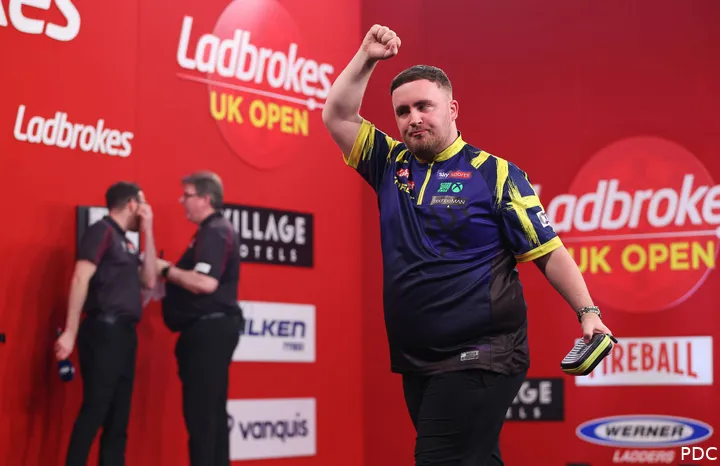 Luke Littler at the 2026 UK Open