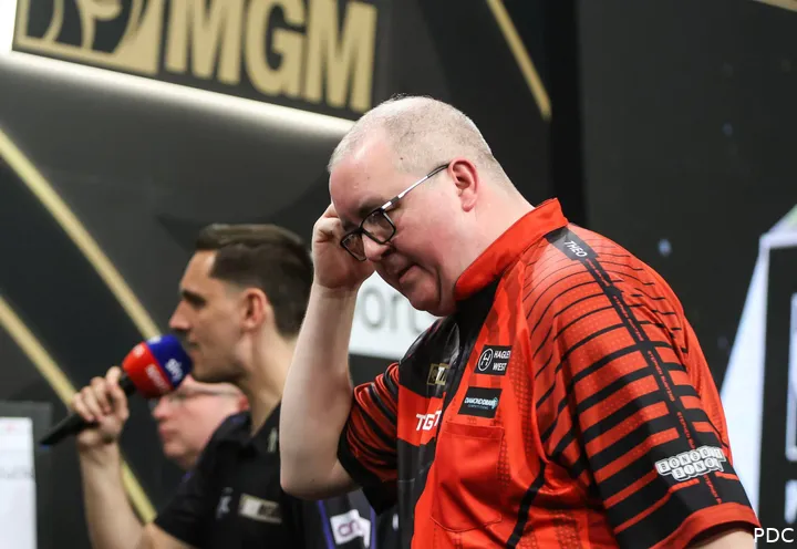 Stephen Bunting on night 10 of the 2026 Premier League Darts