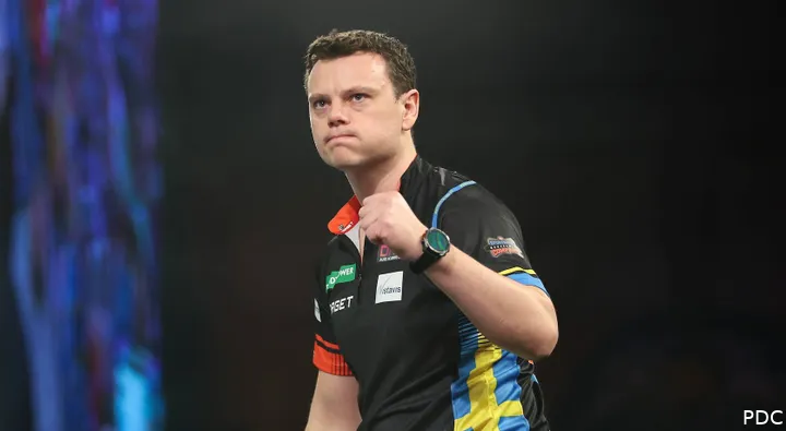Jeffrey de Graaf pumps his fist