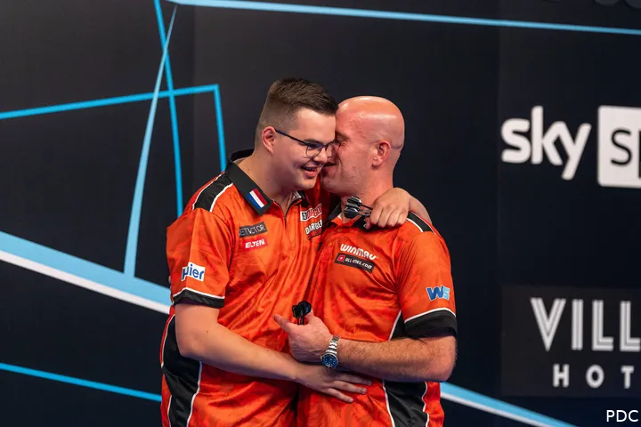 Gian van Veen and Michael van Gerwen representing Netherlands at the 2026 World Cup of Darts