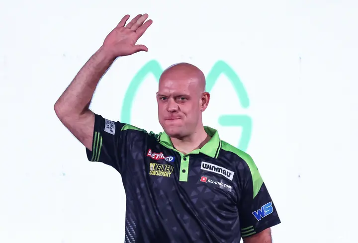 Michael van Gerwen at the 2026 World Matchplay
